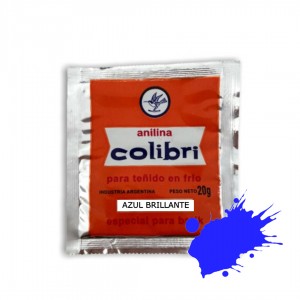COLIBRI ANILINA AZUL BRILLANTE x 20gr